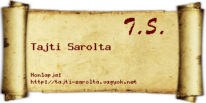 Tajti Sarolta névjegykártya